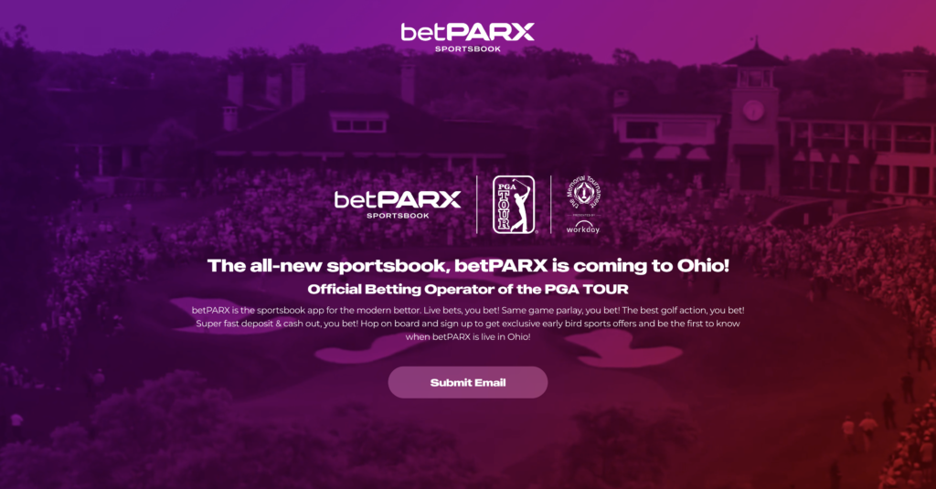 betPARX sportsbook ohio review holding page 
